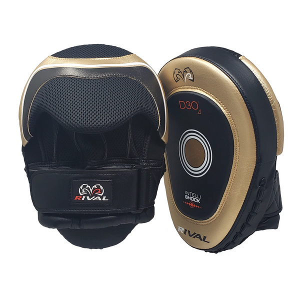 Rival Tarcze Bokserskie INTELLI-SHOCK Punch Mitts RPM10 Złote/Czarne