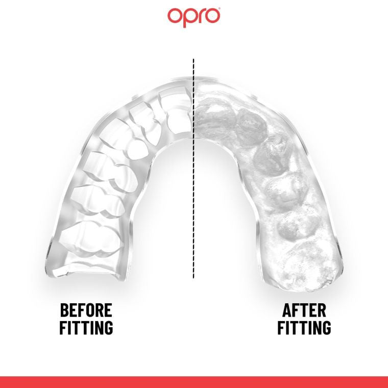 Opro Ochraniacz Na Zęby Instant Custom Fit Teeth Czarny/Srebrny