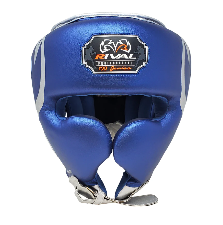 Rival Kask Bokserski RHG100 Professional Niebieski/Srebrny