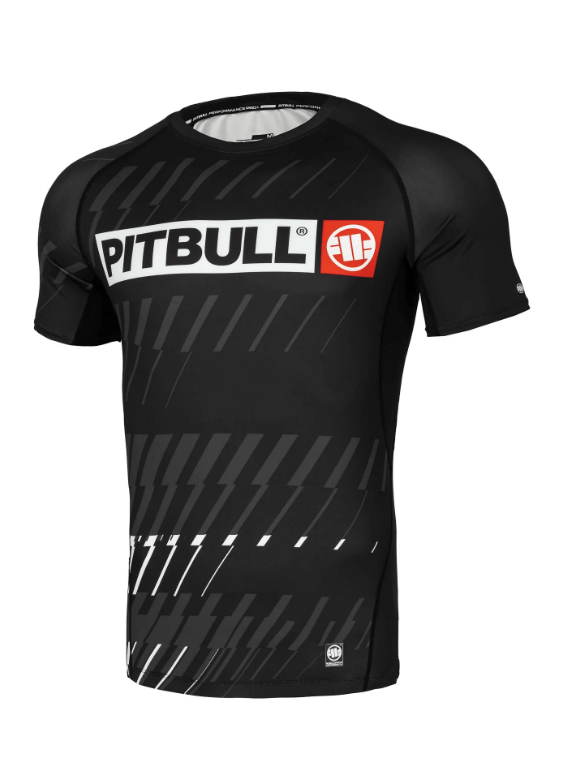 Pitbull Rashguard Męski Street Dog Krótki Rękaw