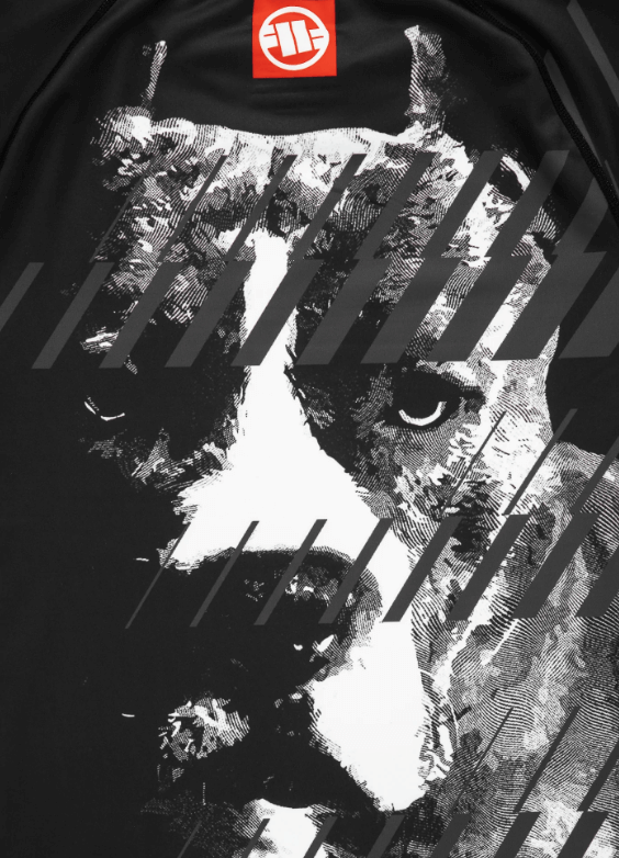 Pitbull Rashguard Męski Street Dog Krótki Rękaw