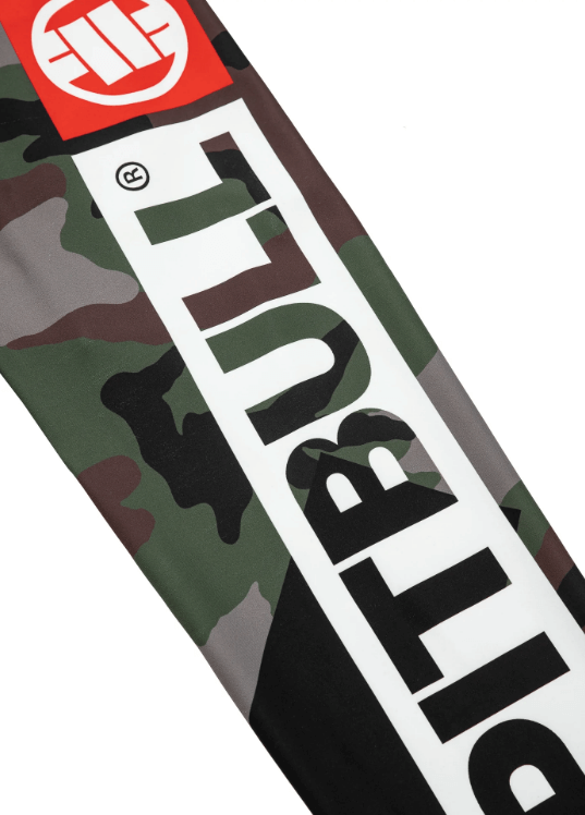 Pitbull Legginsy Męskie Cross Camo Woodland Camo