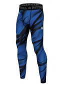 Pitbull Legginsy kompresyjne Męskie Dot Camo 2 Niebieski