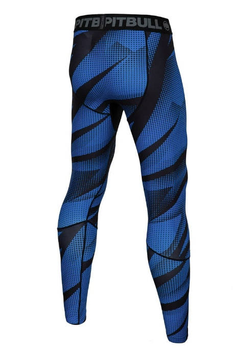 Pitbull Legginsy kompresyjne Męskie Dot Camo 2 Niebieski