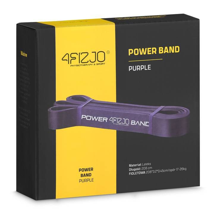 4FIZJO Guma oporowa POWER BAND 17-26 kg fioletowa