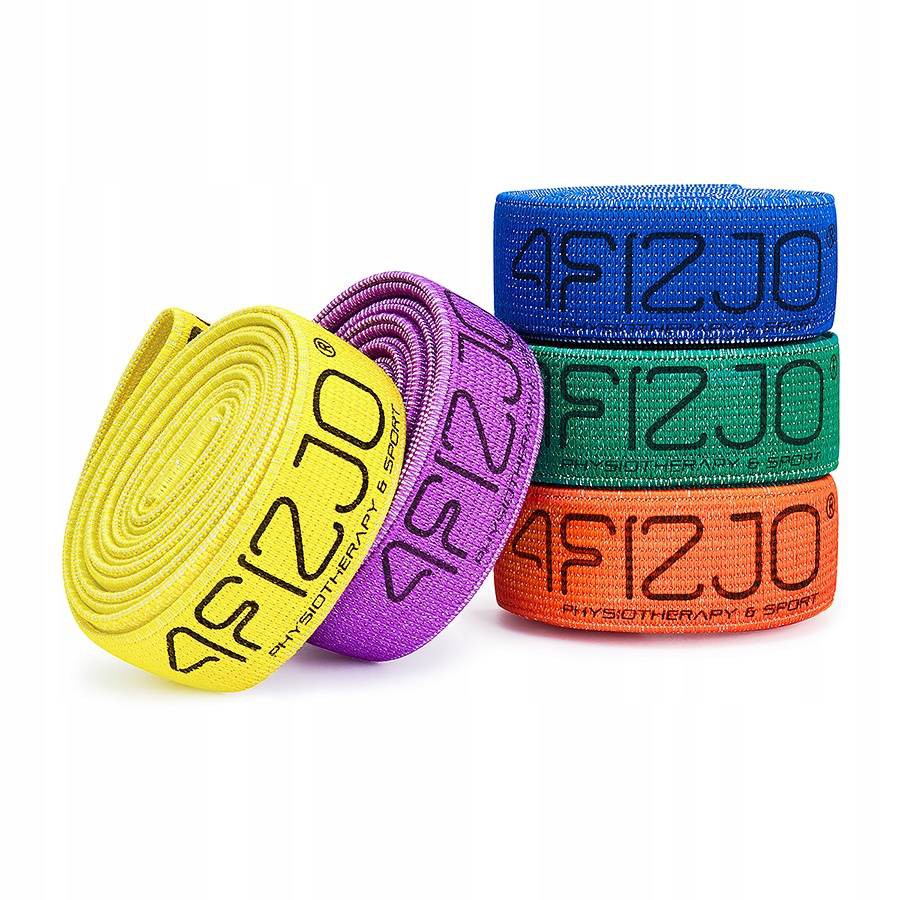 4FIZJO Guma materiałowa Flex Band długa - pomarańczowa (opór 1-7kg)