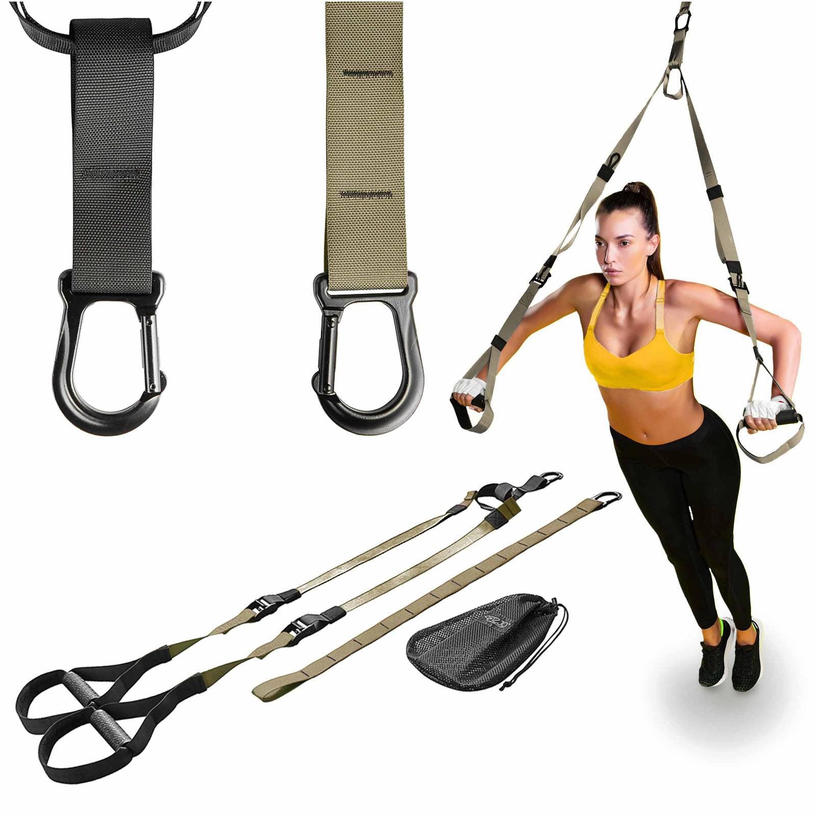 4FIZJO Pasy treningowe TRX kolor Khaki