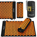 4FIZJO Mata do Akupresury 68x42 z Poduszką Czarno-Pomarańczowa