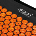 4FIZJO Mata do Akupresury 68x42 z Poduszką Czarno-Pomarańczowa
