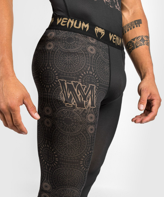 Venum Legginsy Treningowe Męskie Santa Muerte Czarno/Brązowe