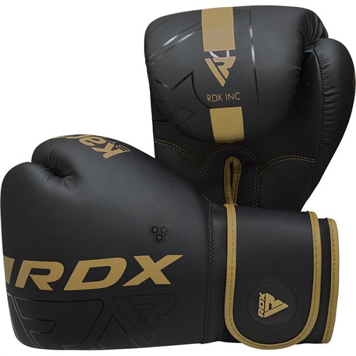 RDX Rękawice Bokserskie F6 Czarno/Złote