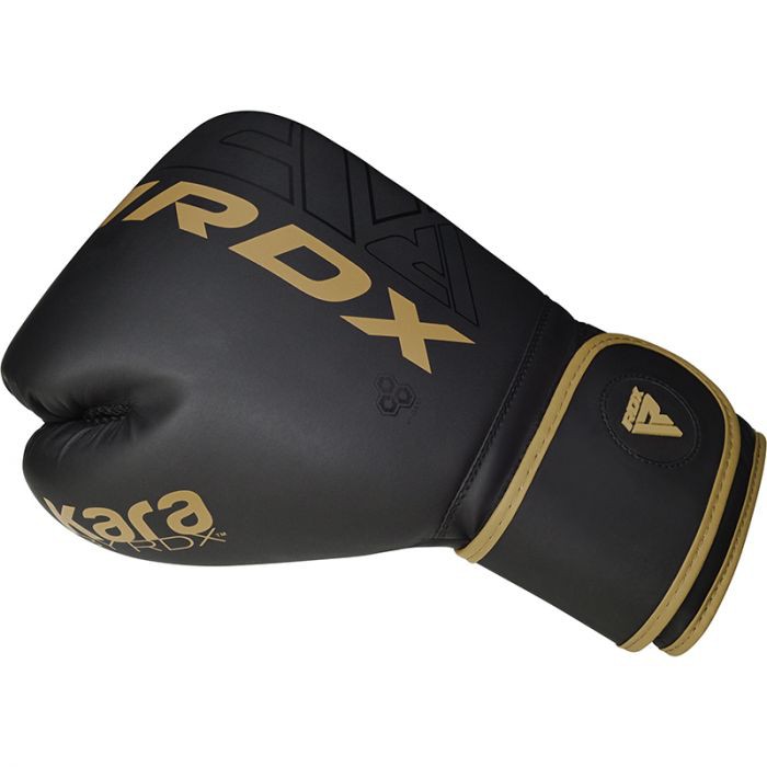 RDX Rękawice Bokserskie F6 Czarno/Złote