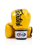 Fairtex Rękawice Bokserskie ze skóry naturalnej BGV19 Złote
