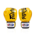 Fairtex Rękawice Bokserskie ze skóry naturalnej BGV19 Złote