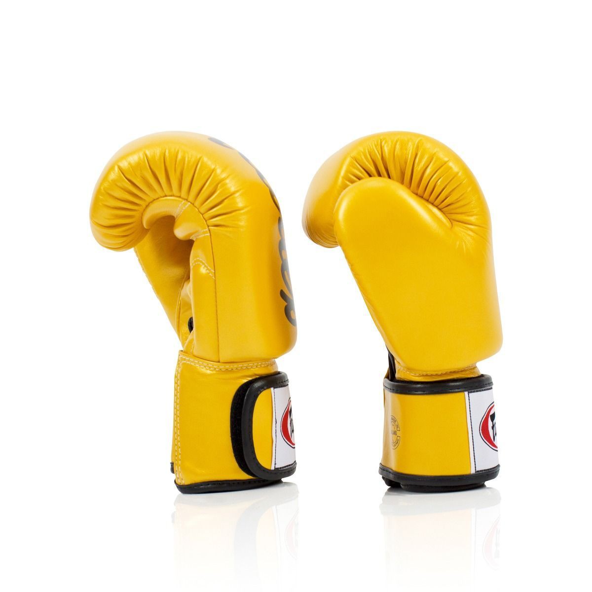 Fairtex Rękawice Bokserskie ze skóry naturalnej BGV19 Złote