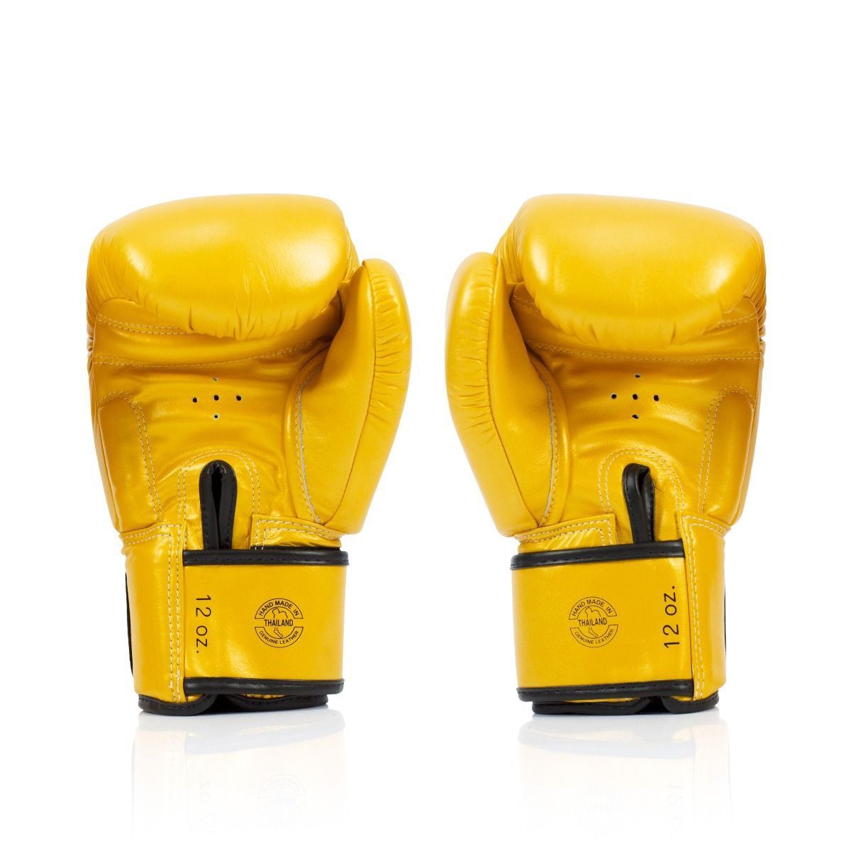 Fairtex Rękawice Bokserskie ze skóry naturalnej BGV19 Złote
