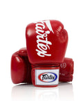 Fairtex Rękawice Bokserskie ze skóry naturalnej BGV19 Czerwone