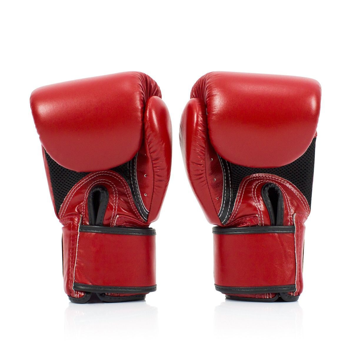 Fairtex Rękawice Bokserskie ze skóry naturalnej BGV1 Breathable Czerwone