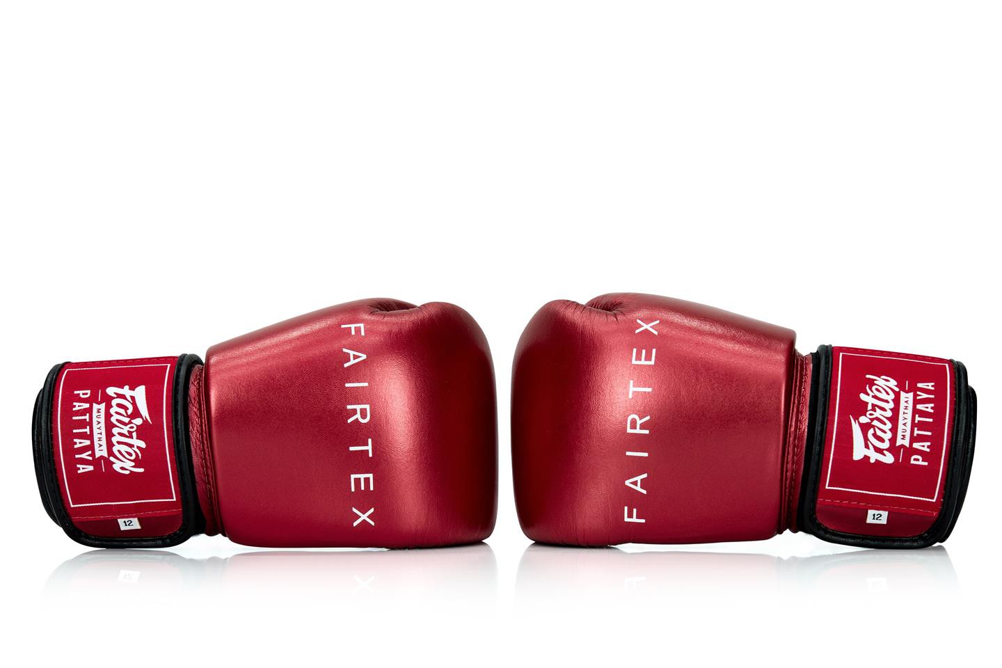 Fairtex Rękawice Bokserskie BGV22 Metalic Czerwone