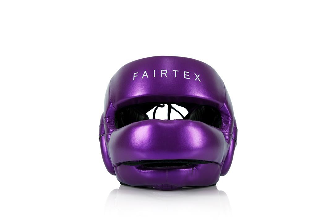 Fairtex Kask Bokserski Sparingowy HG17 z Ochroną Nosa Fioletowy