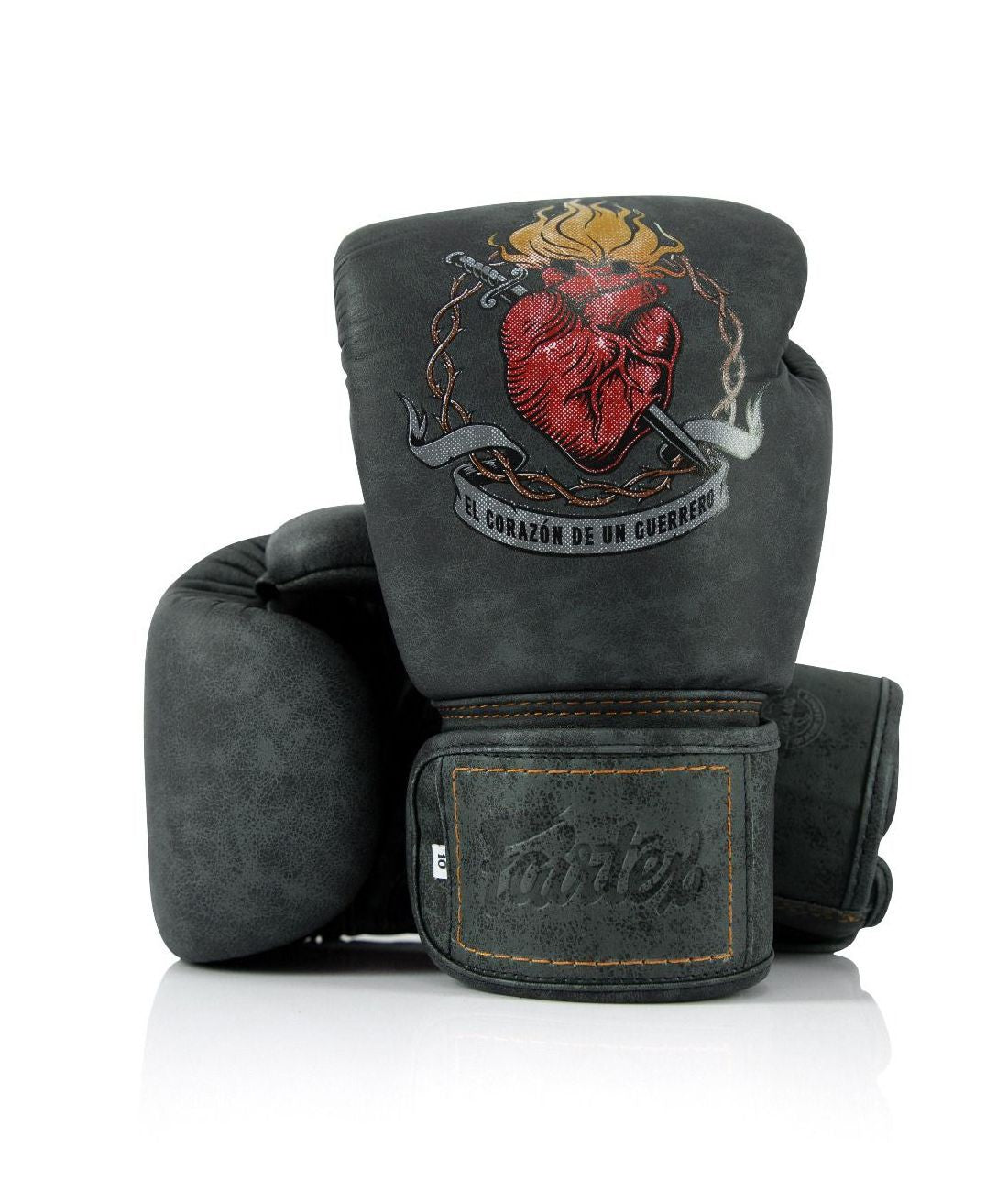 Fairtex Rękawice Bokserskie ze skóry naturalnej BGV "Heart of Warrior"