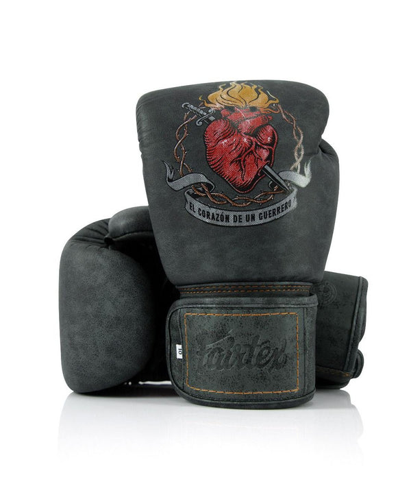 Fairtex Rękawice Bokserskie ze skóry naturalnej BGV "Heart of Warrior"