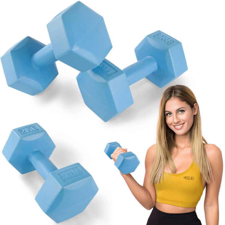 4FIZJO Hantelki HEXAGONALNE - 2 szt