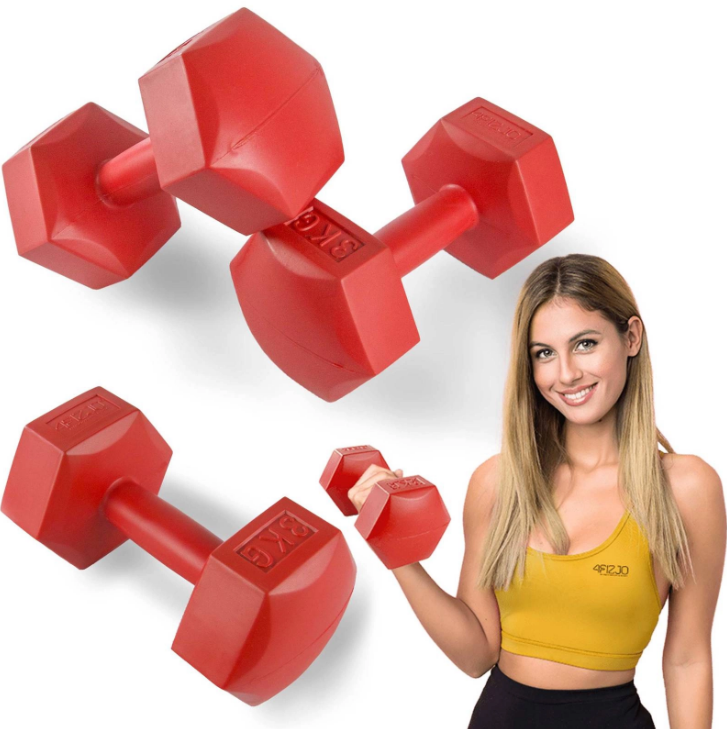 4FIZJO Hantelki HEXAGONALNE - 2 szt