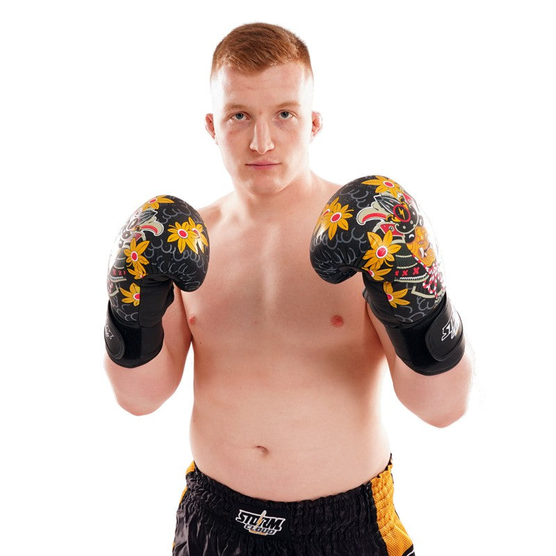 StormCloud Rękawice bokserskie ze skóry naturalnej Boxing Pro Daisho RONIN