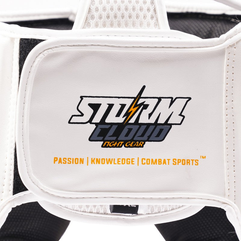 StormCloud Kask Bokserski StarFall Biało-Żółty