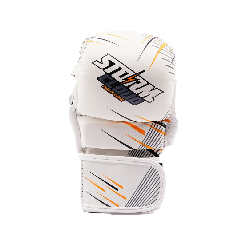 StormCloud Rękawice do MMA StarFall Sparingowe Biało-Żółte 7oz