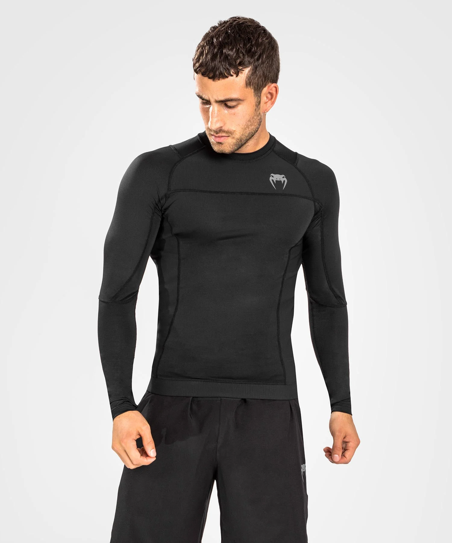 Venum Rashguard G-Fit AIR Długi Rękaw Czarny