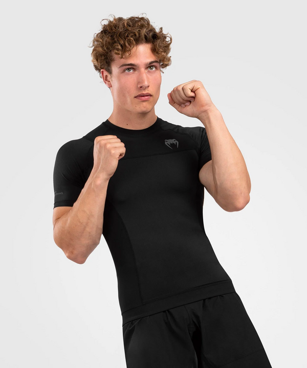 Venum Rashguard Męski G-Fit AIR Krótki rękaw Czarny