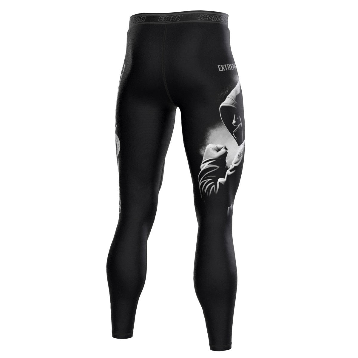 Extreme Hobby Legginsy Męskie HOOLS czarne