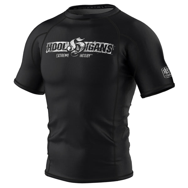 Extreme Hobby Rashguard Męski krótki rękaw HOOLS CZARNY