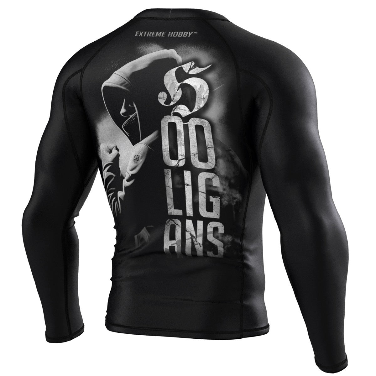 Extreme Hobby Rashguard Męski długi rękaw HOOLS CZARNY