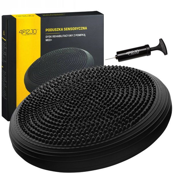 4FIZJO Poduszka sensoryczna MED+ czarna lub różowa 33cm