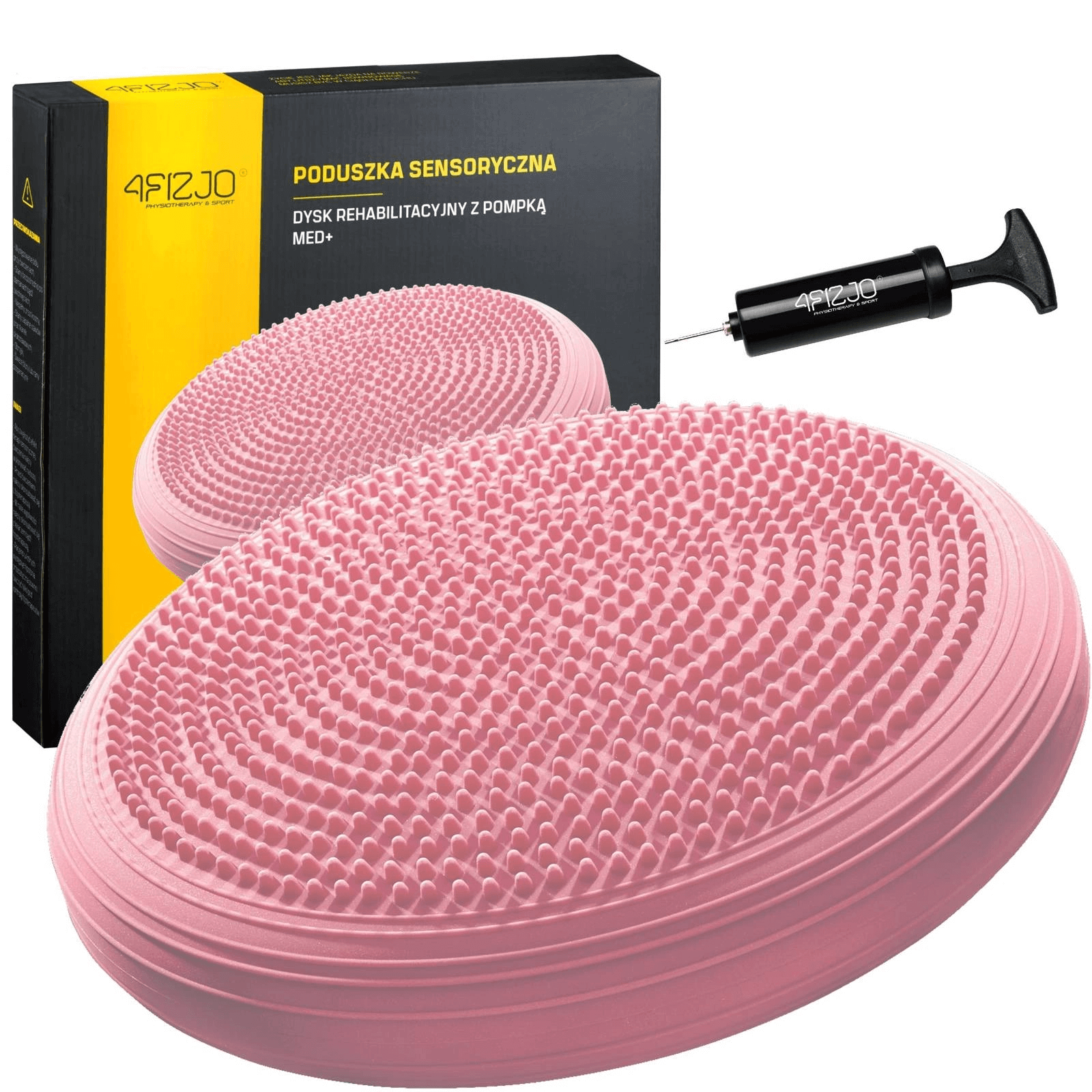 4FIZJO Poduszka sensoryczna MED+ czarna lub różowa 33cm