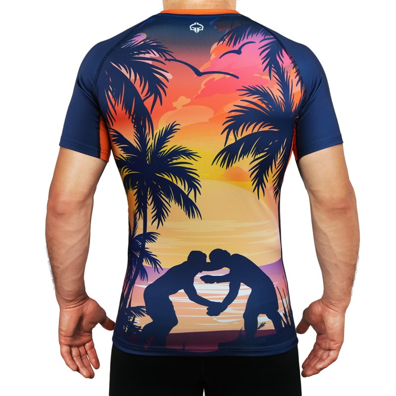 Ground Game Rashguard Męski z krótkim rękawem Hang Loose