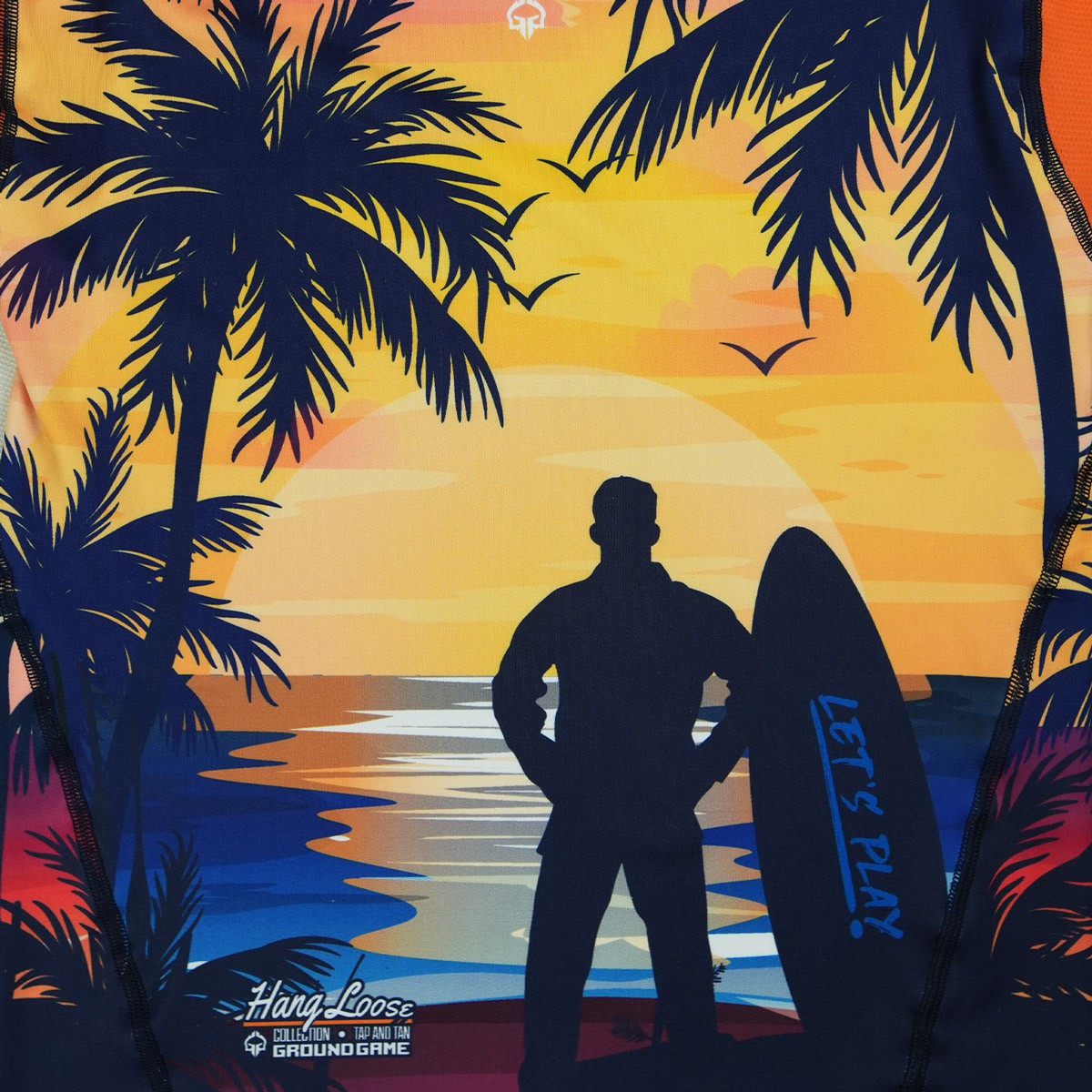 Ground Game Rashguard Męski z krótkim rękawem Hang Loose