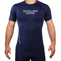 Ground Game Rashguard Męski krótki rękaw Skin Navy