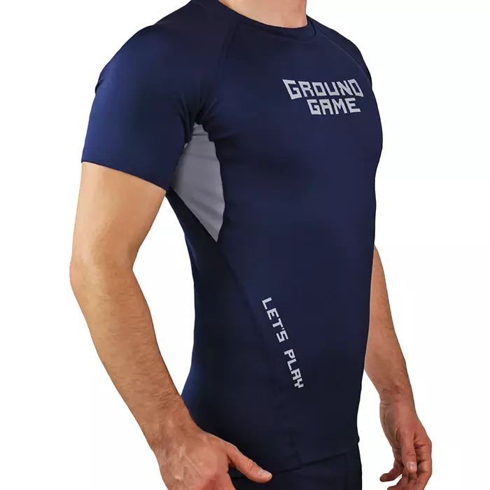 Ground Game Rashguard Męski krótki rękaw Skin Navy