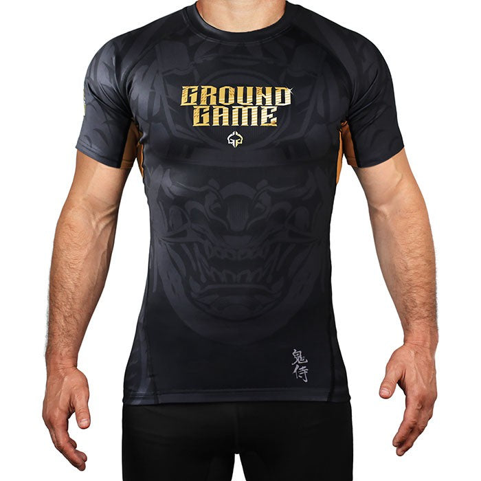 Ground Game Rashguard Męski krótki rękaw ONI Samuraj