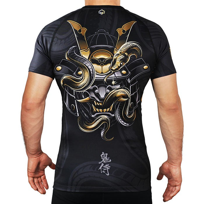 Ground Game Rashguard Męski krótki rękaw ONI Samuraj