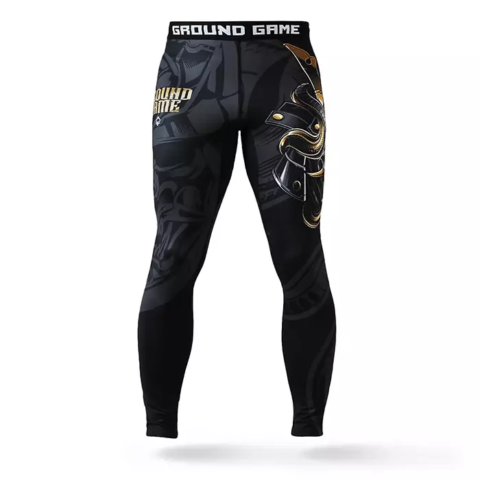 Ground Game Legginsy treningowe Męskie Oni Samurai