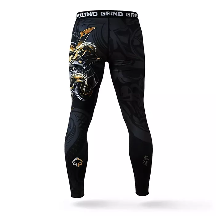 Ground Game Legginsy treningowe Męskie Oni Samurai