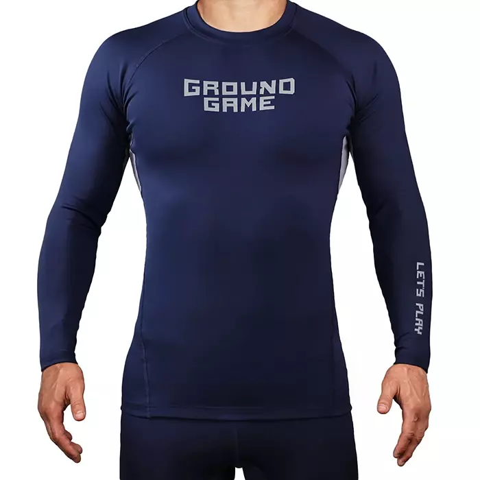 Ground Game Rashguard Męski długi rękaw Skin Navy