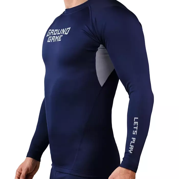 Ground Game Rashguard Męski długi rękaw Skin Navy