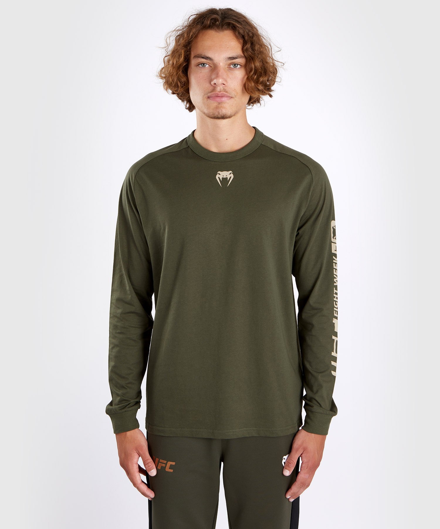 Venum UFC Authentic Fight Week 3.0 Longsleeve Adrenaline  Khaki
