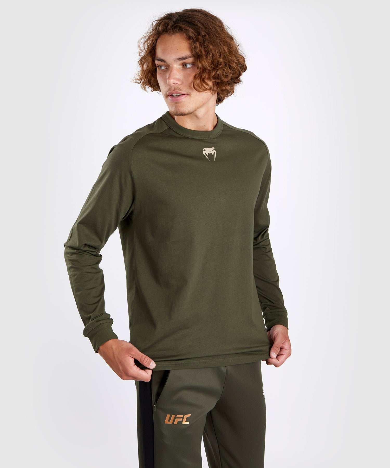 Venum UFC Authentic Fight Week 3.0 Longsleeve Adrenaline  Khaki